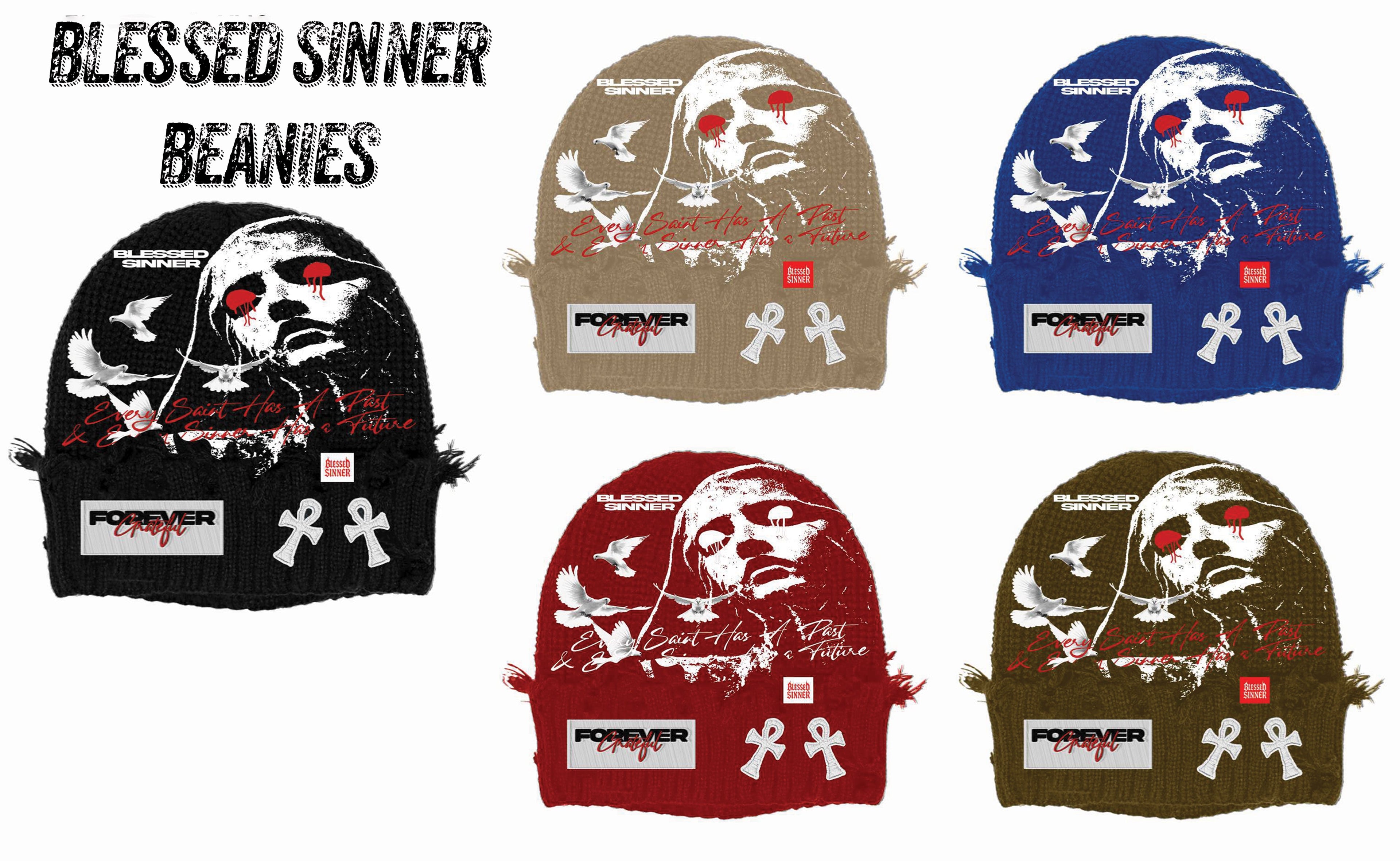 Blessed Sinner Beanies