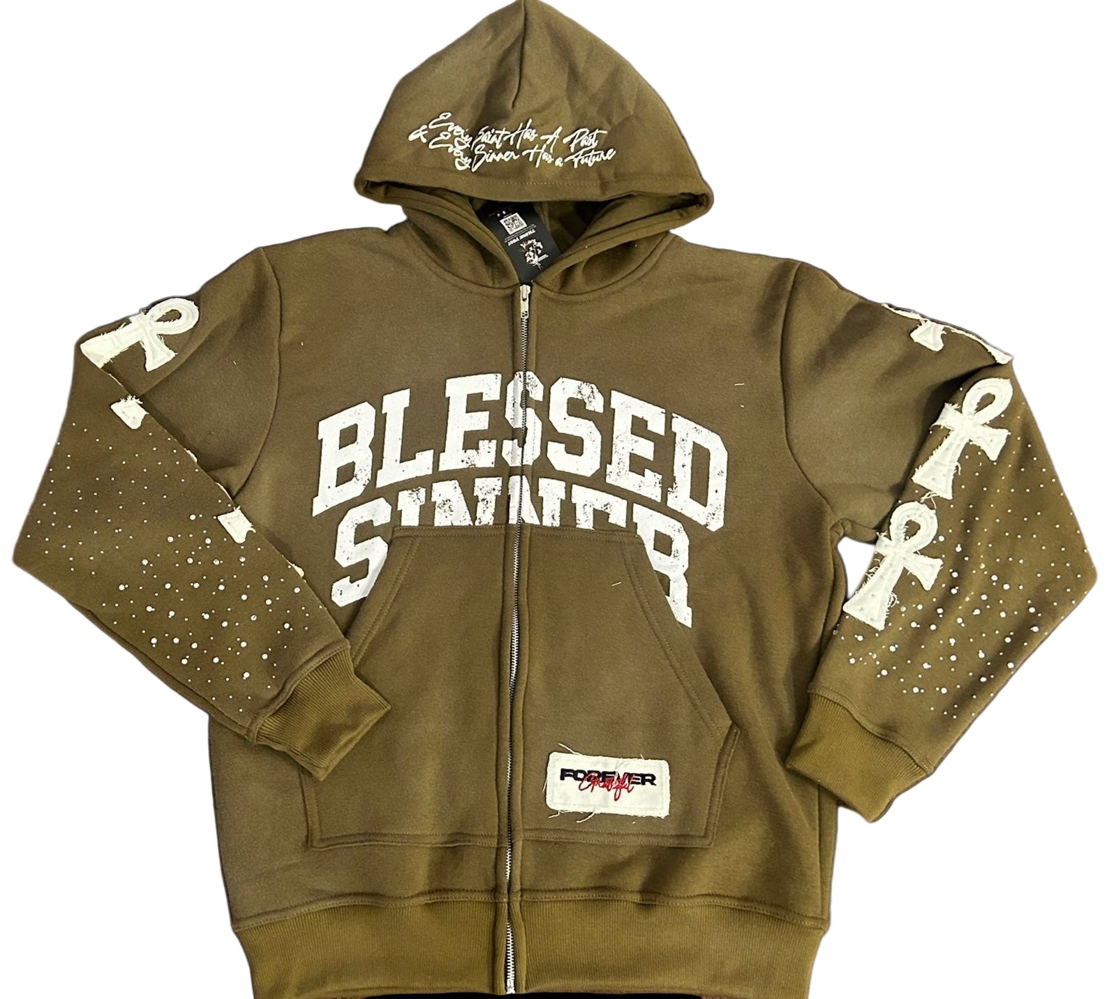 Kiwi long sleeve zip up hoodie