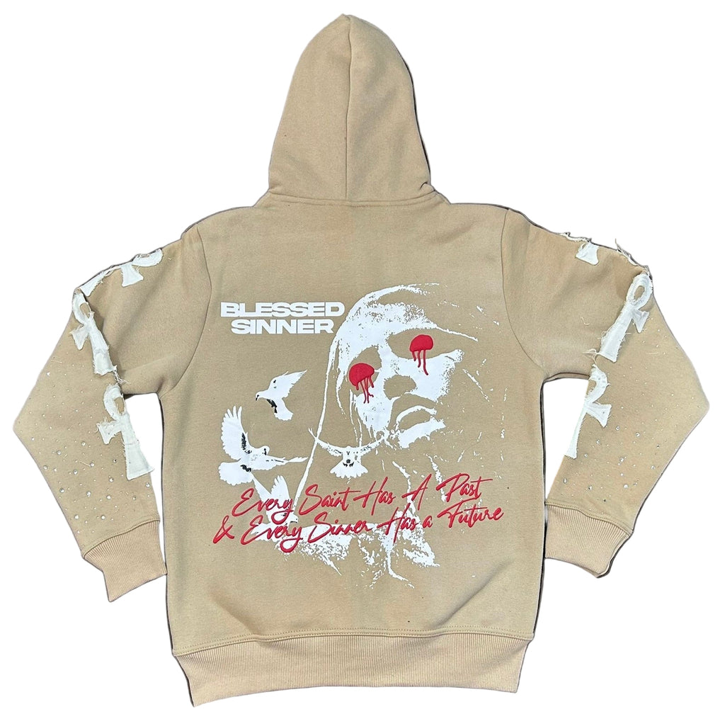Pina Colada long sleeve zip up hoodie