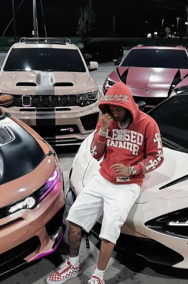 Cherry long sleeve zip up hoodie - Blessed Sinner Shop