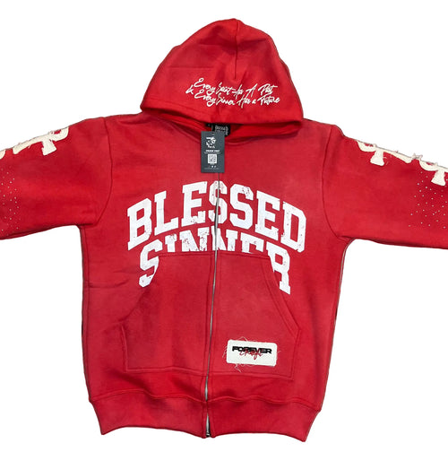 Cherry long sleeve zip up hoodie