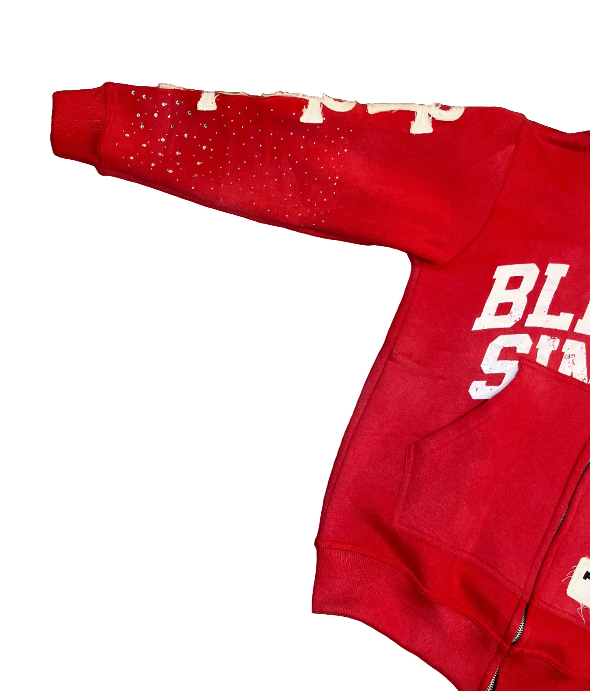 Cherry long sleeve zip up hoodie