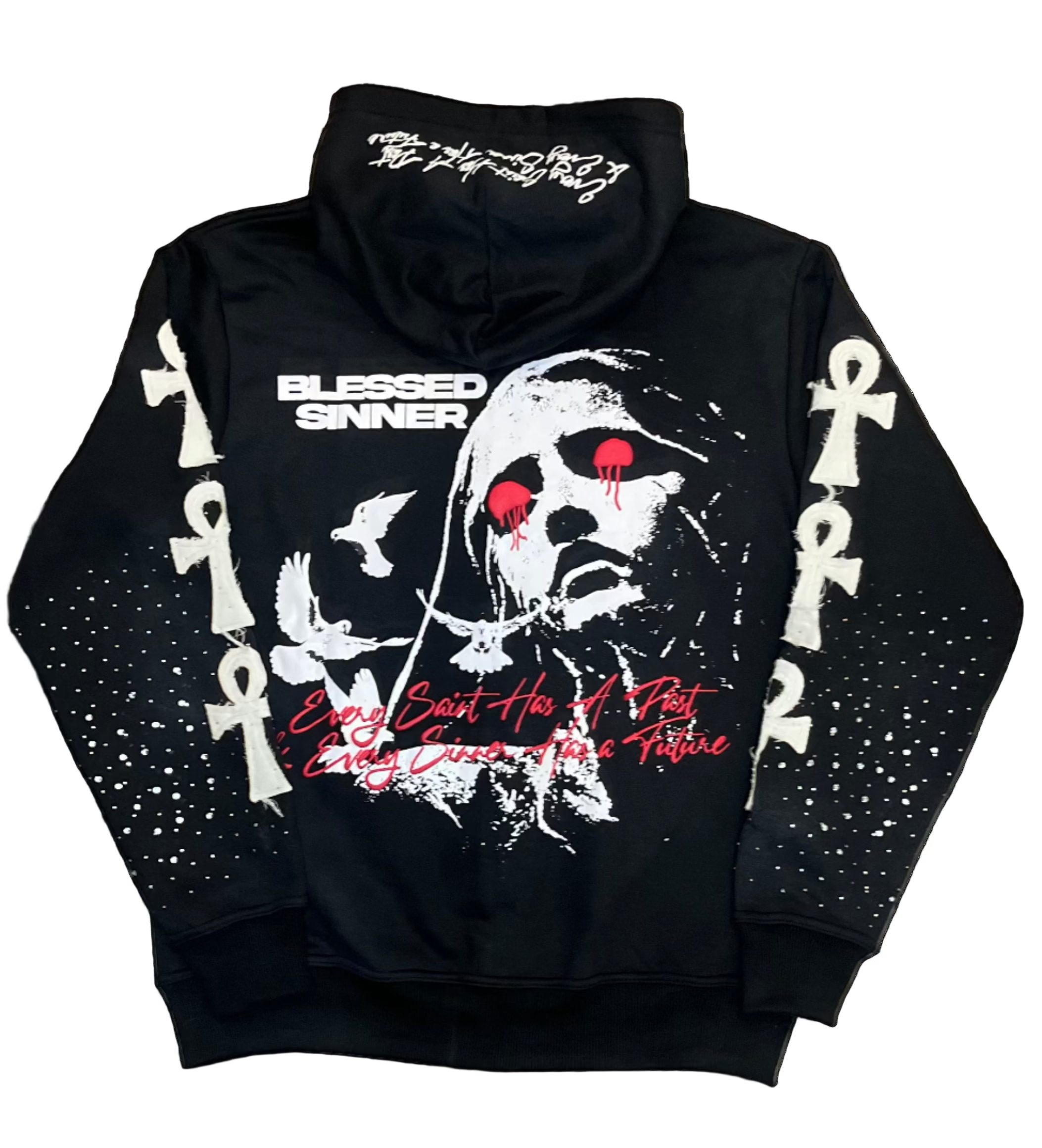 Blackberry long sleeve zip up hoodie