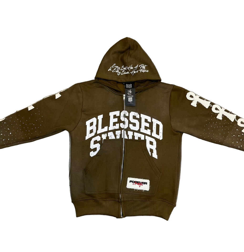 Kiwi long sleeve zip up hoodie