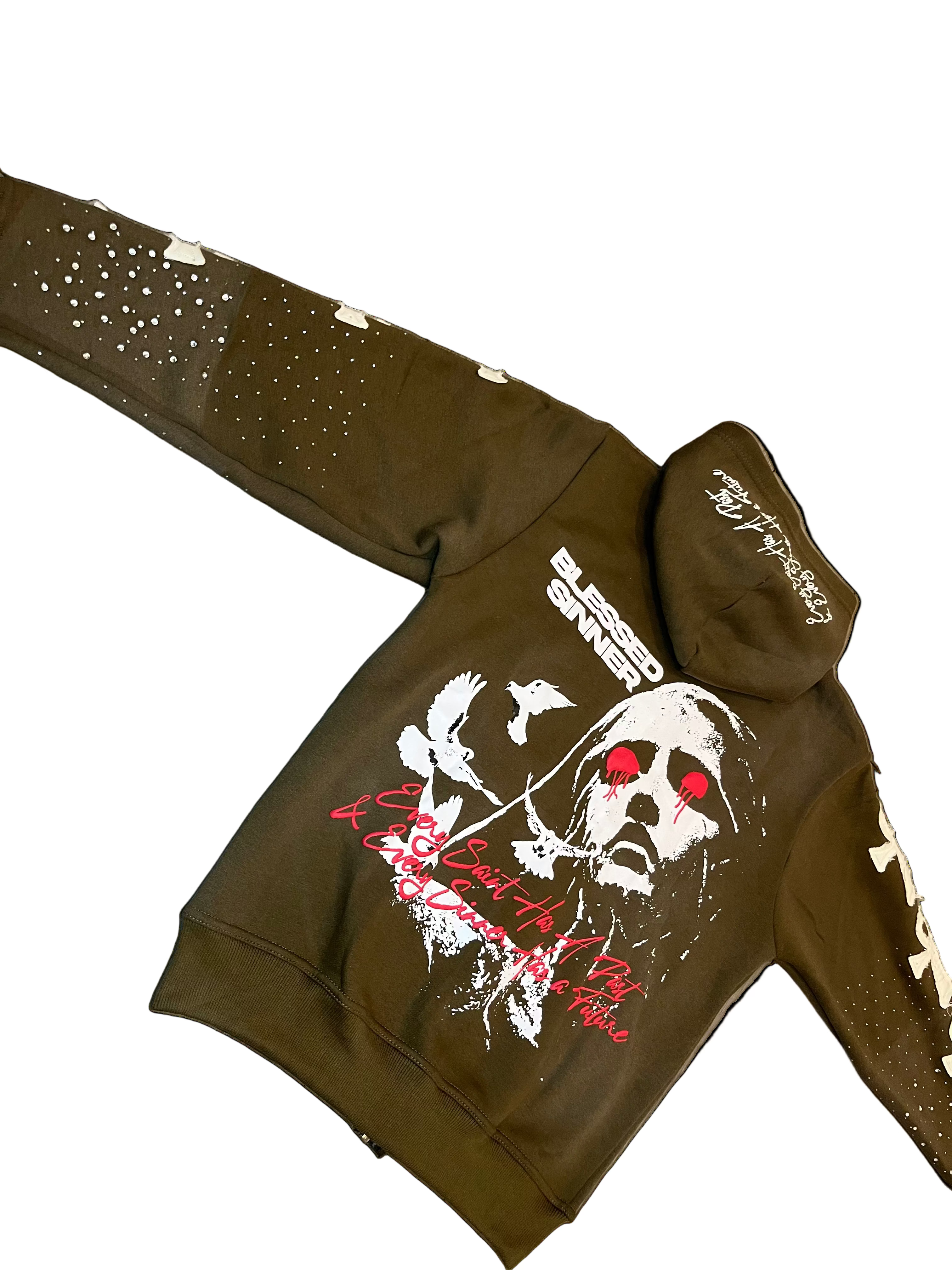 Kiwi long sleeve zip up hoodie