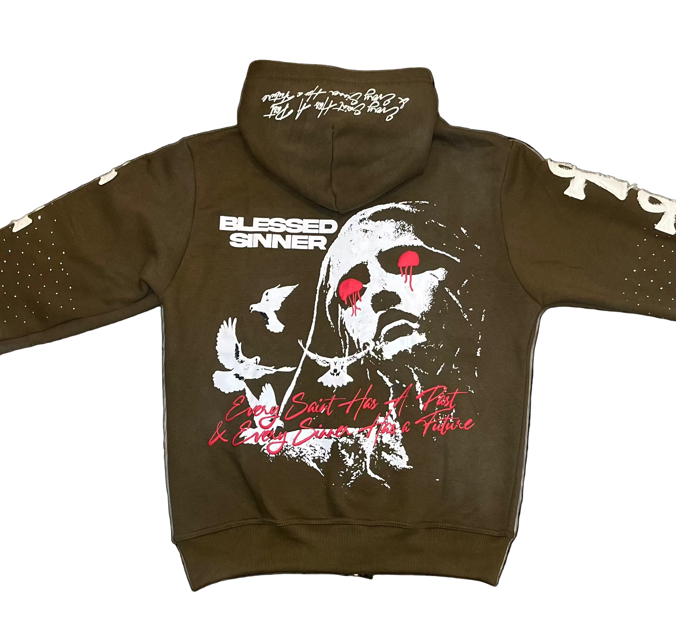 Kiwi long sleeve zip up hoodie