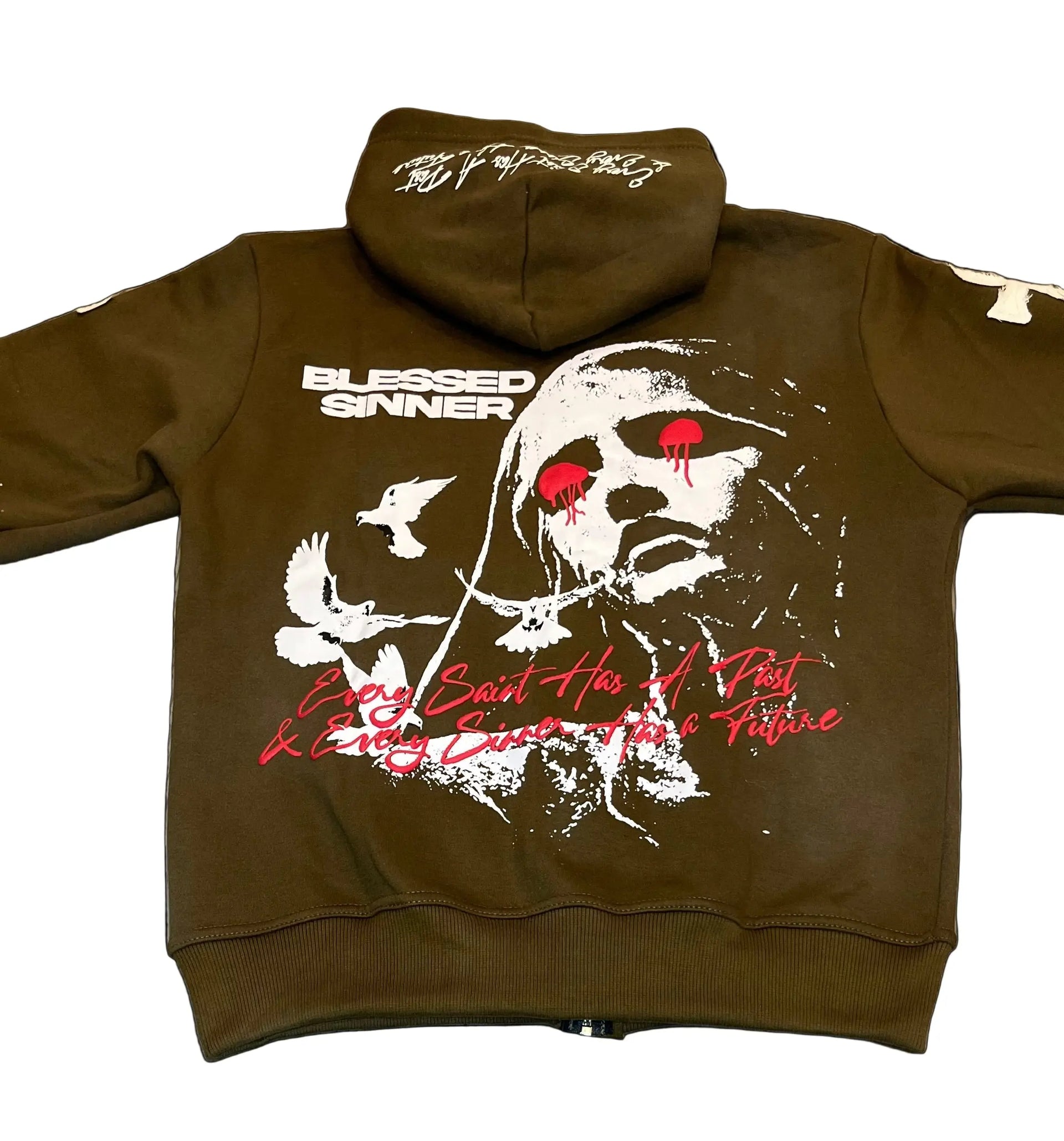 Kiwi long sleeve zip up hoodie