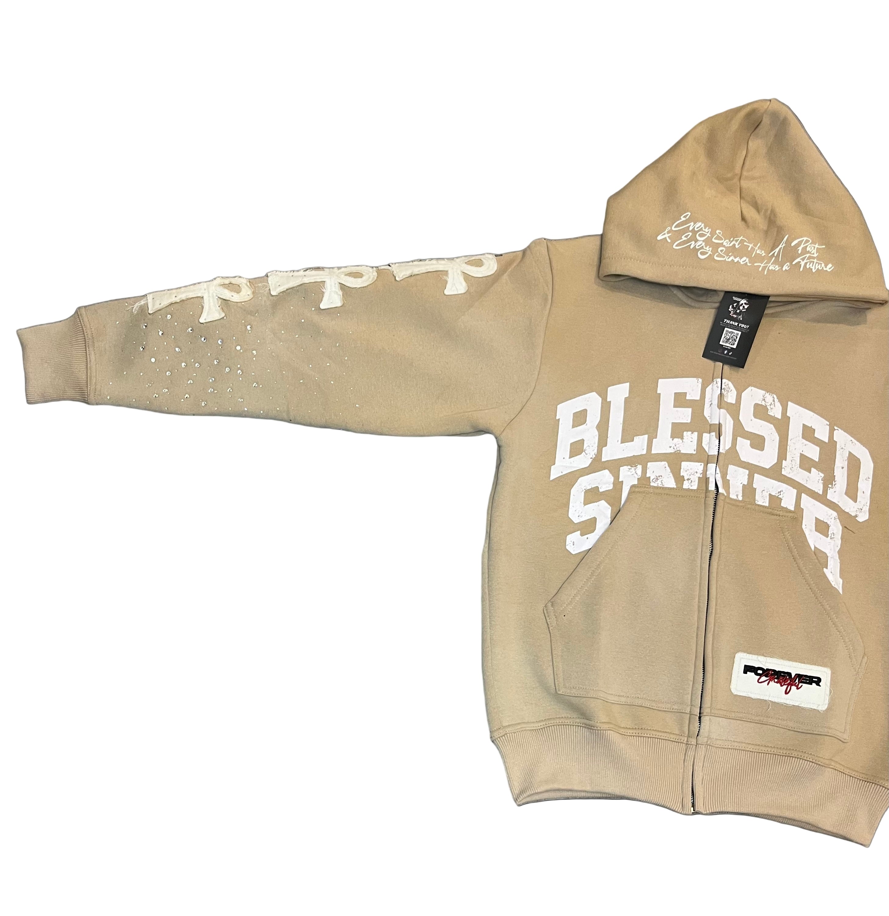 Pina Colada long sleeve zip up hoodie