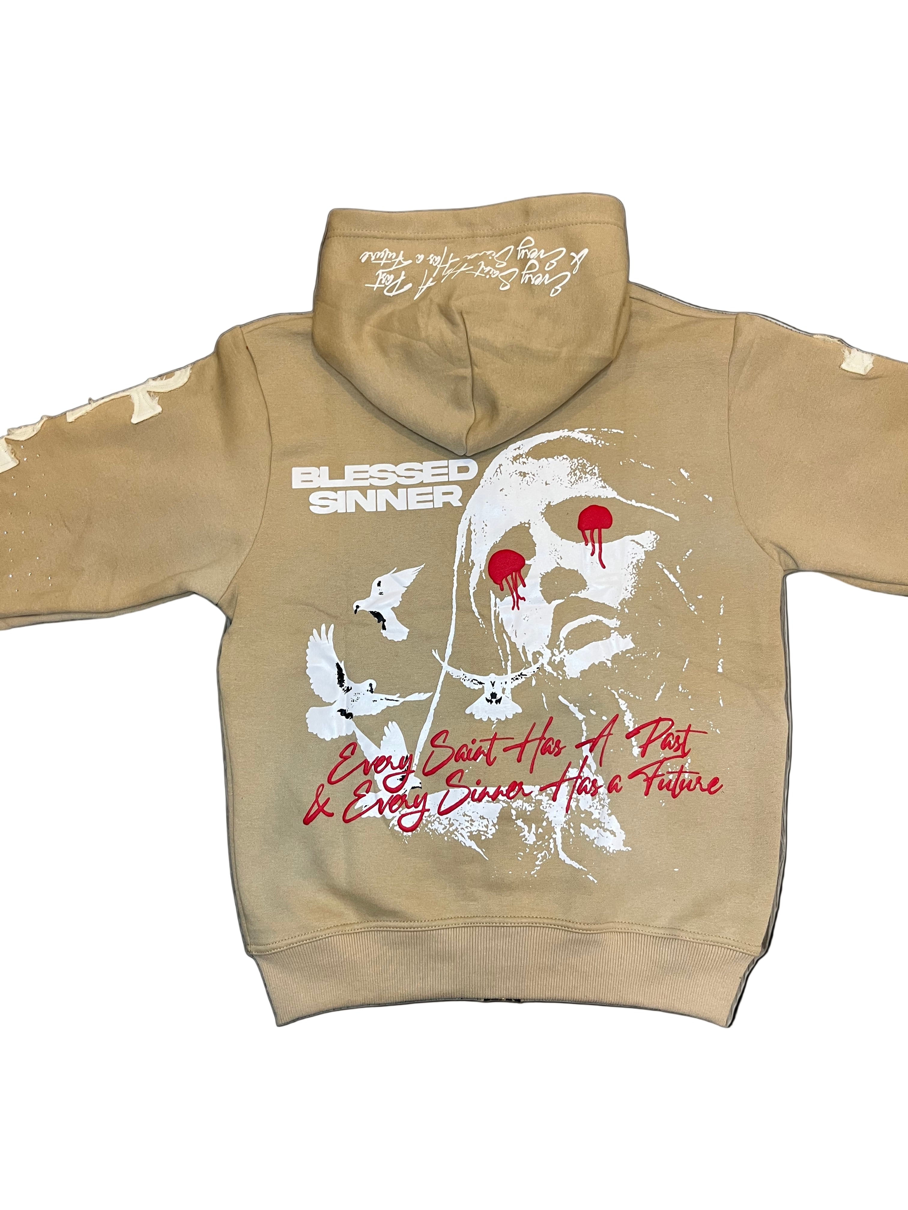 Pina Colada long sleeve zip up hoodie