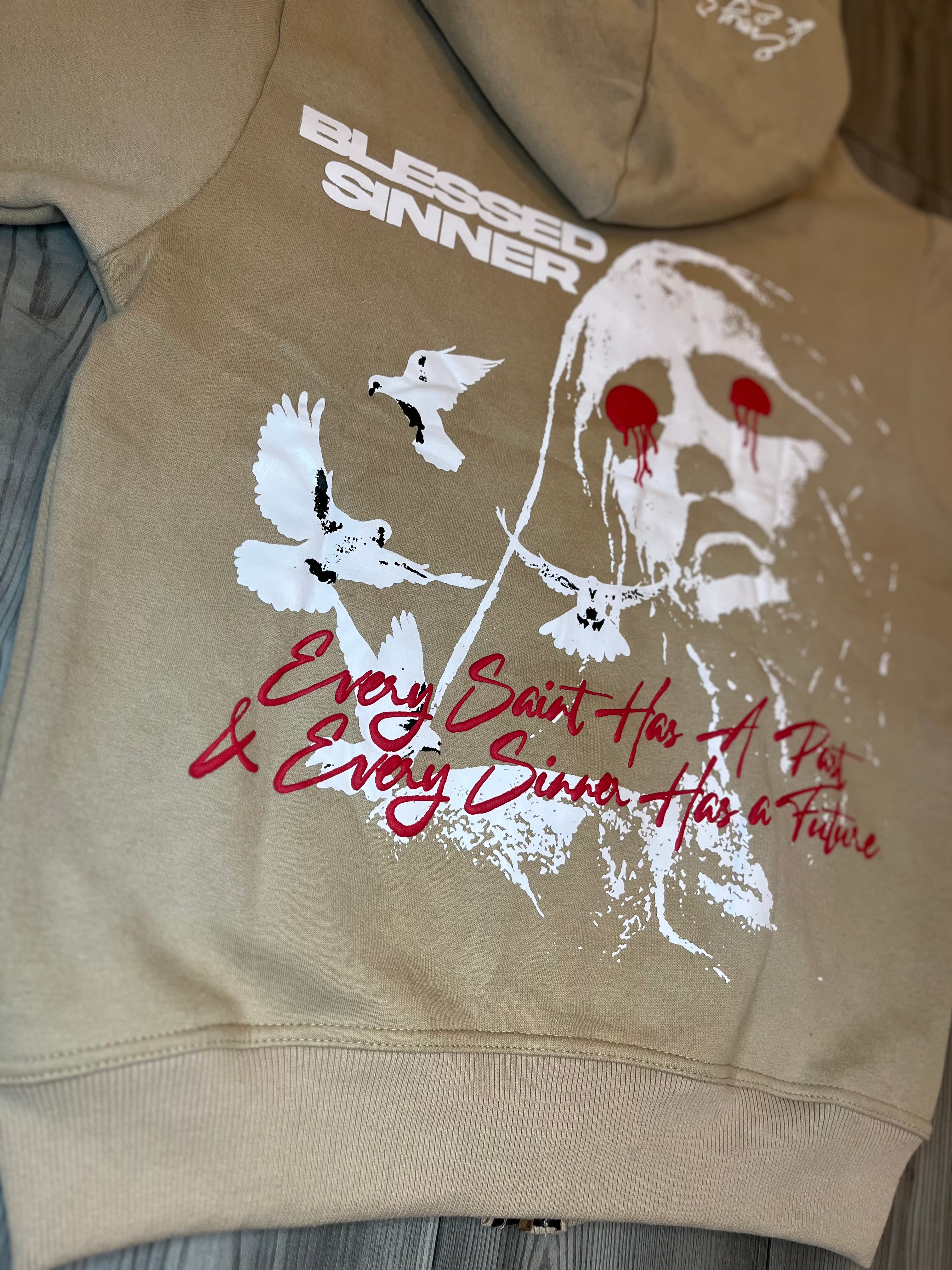 Pina Colada long sleeve zip up hoodie