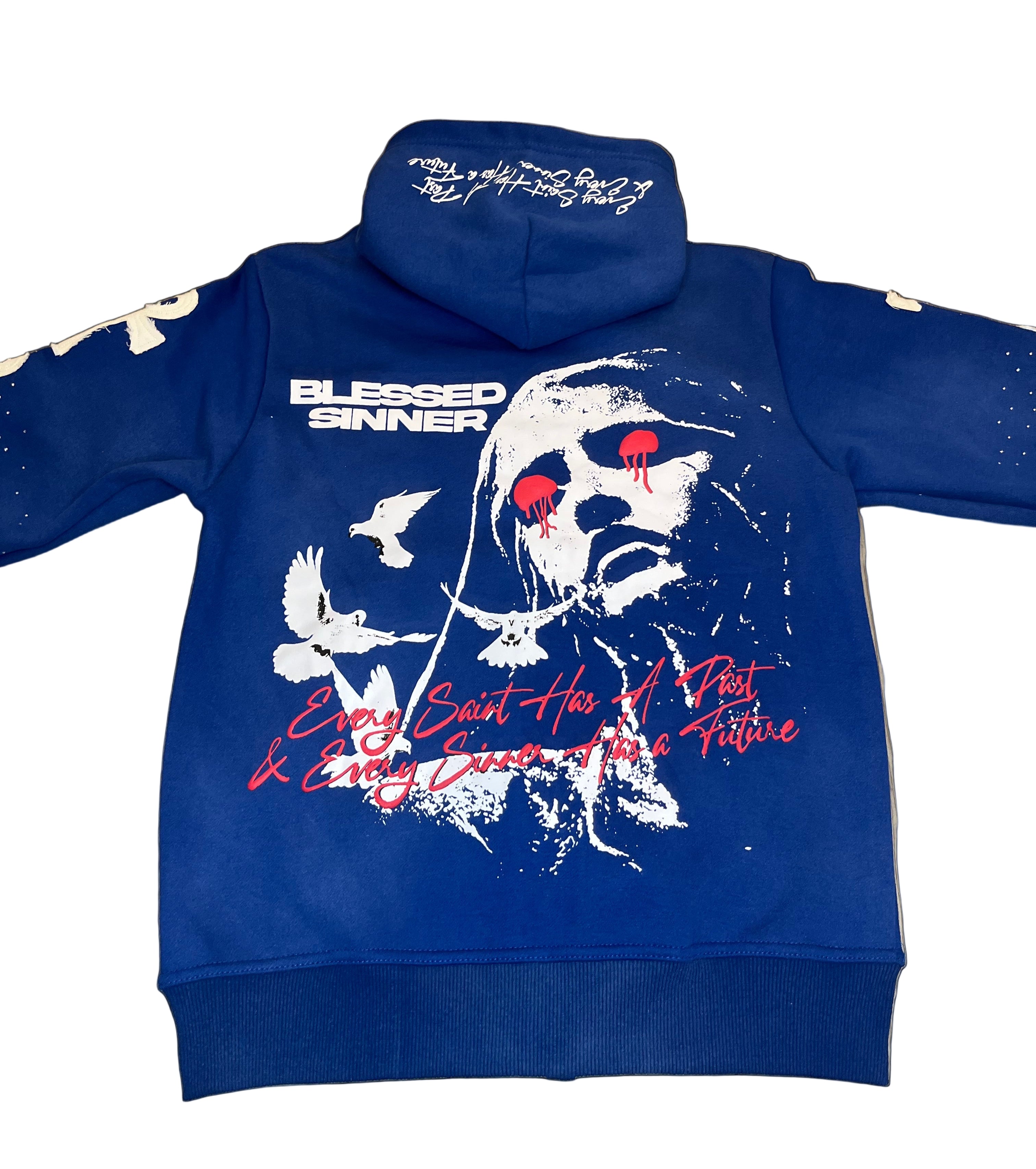 Royal Berry long sleeve zip up hoodie