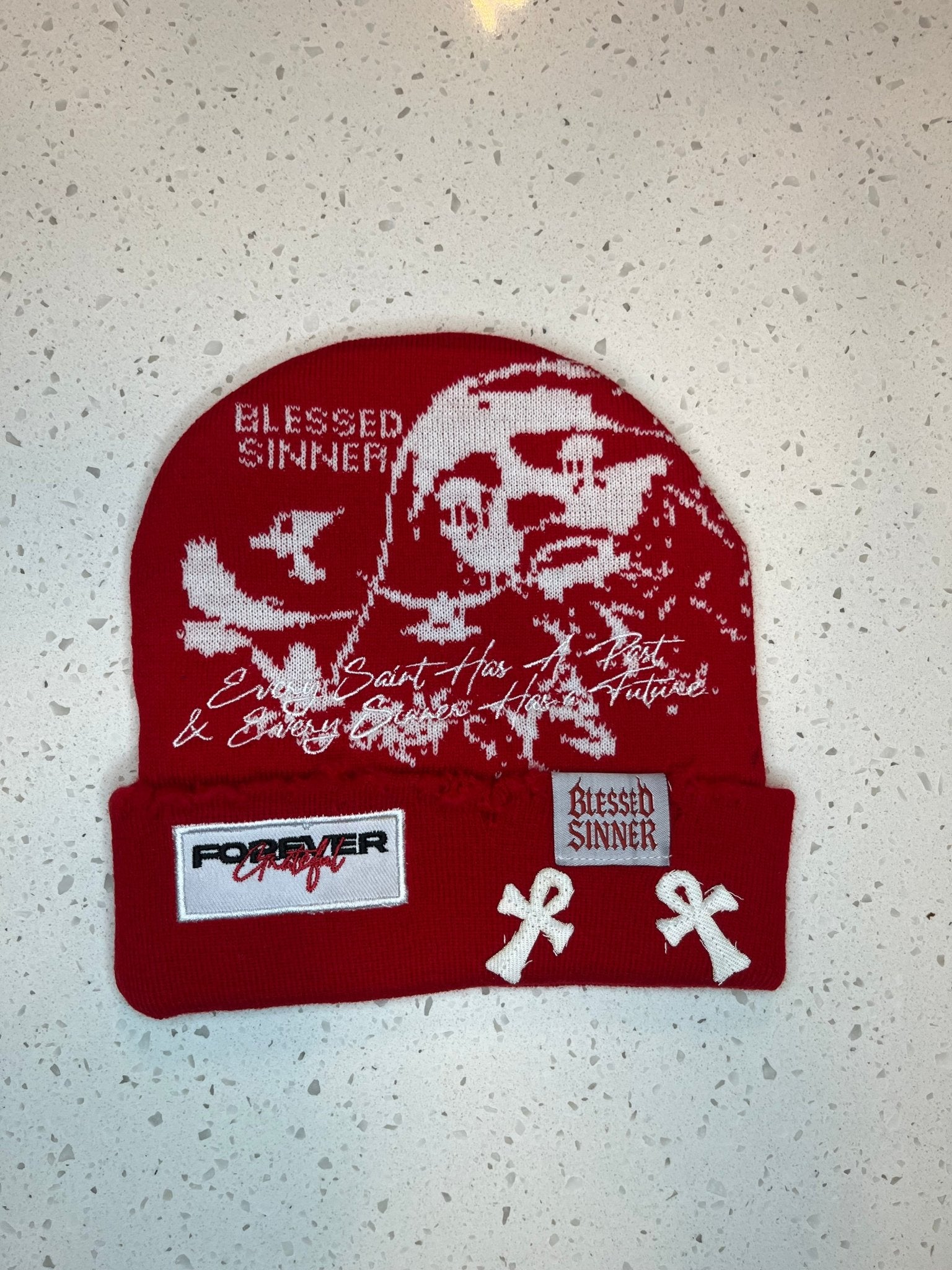Blessed Sinner Beanie - Unisex Fashion Cozy Winter Wear - Blessed Sinner Shop