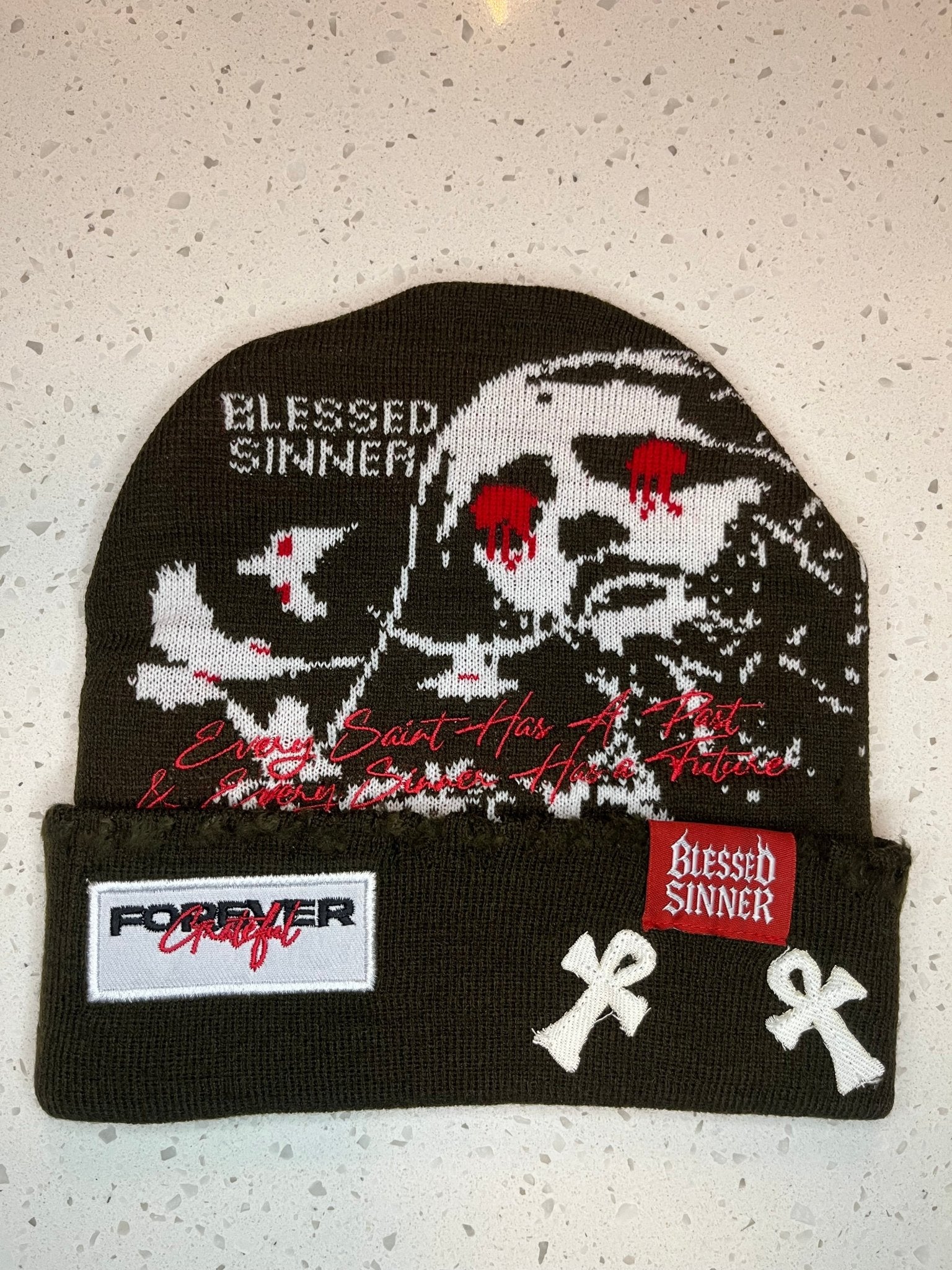 Blessed Sinner Beanie - Unisex Fashion Cozy Winter Wear - Blessed Sinner Shop