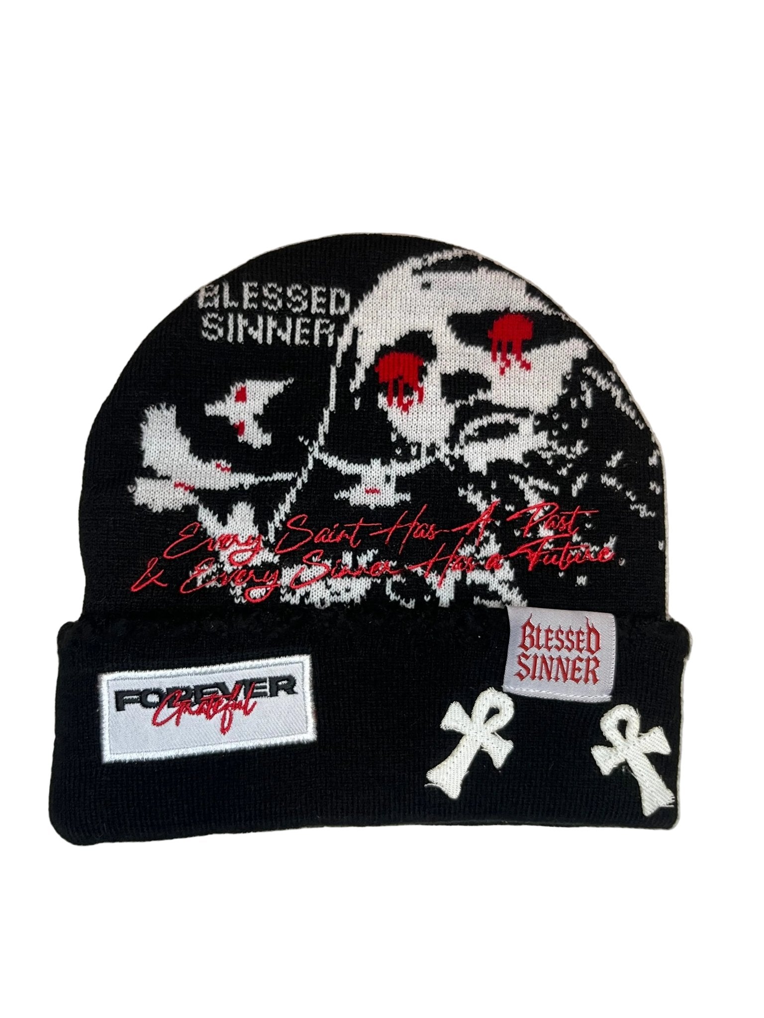 Blessed Sinner Beanie - Unisex Fashion Cozy Winter Wear - Blessed Sinner Shop