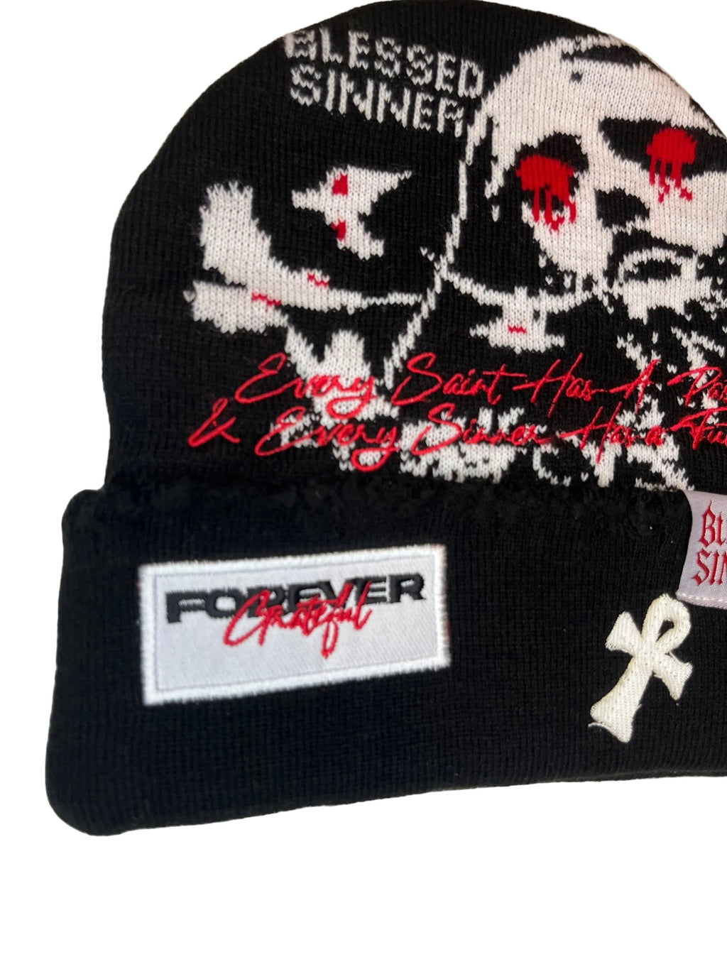 Blessed Sinner Beanie - Unisex Fashion Cozy Winter Wear - Blessed Sinner Shop