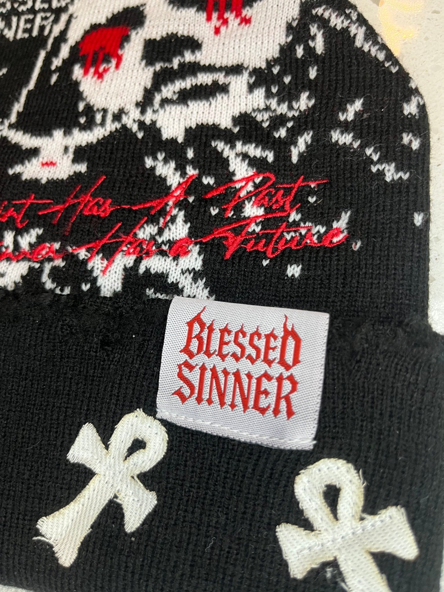 Blessed Sinner Beanie - Unisex Fashion Cozy Winter Wear - Blessed Sinner Shop