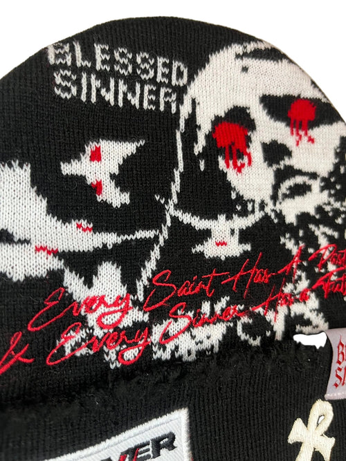 Blessed Sinner Beanie - Unisex Fashion Cozy Winter Wear - Blessed Sinner Shop